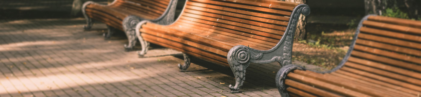 Counselling & Psychotherapy. Silver Gallery - Park bench